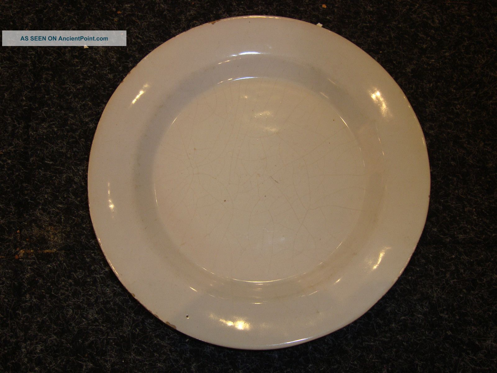 18/19th Century Delftware White Fayence Plate. Plates & Chargers photo