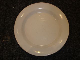 18/19th Century Delftware White Fayence Plate. photo