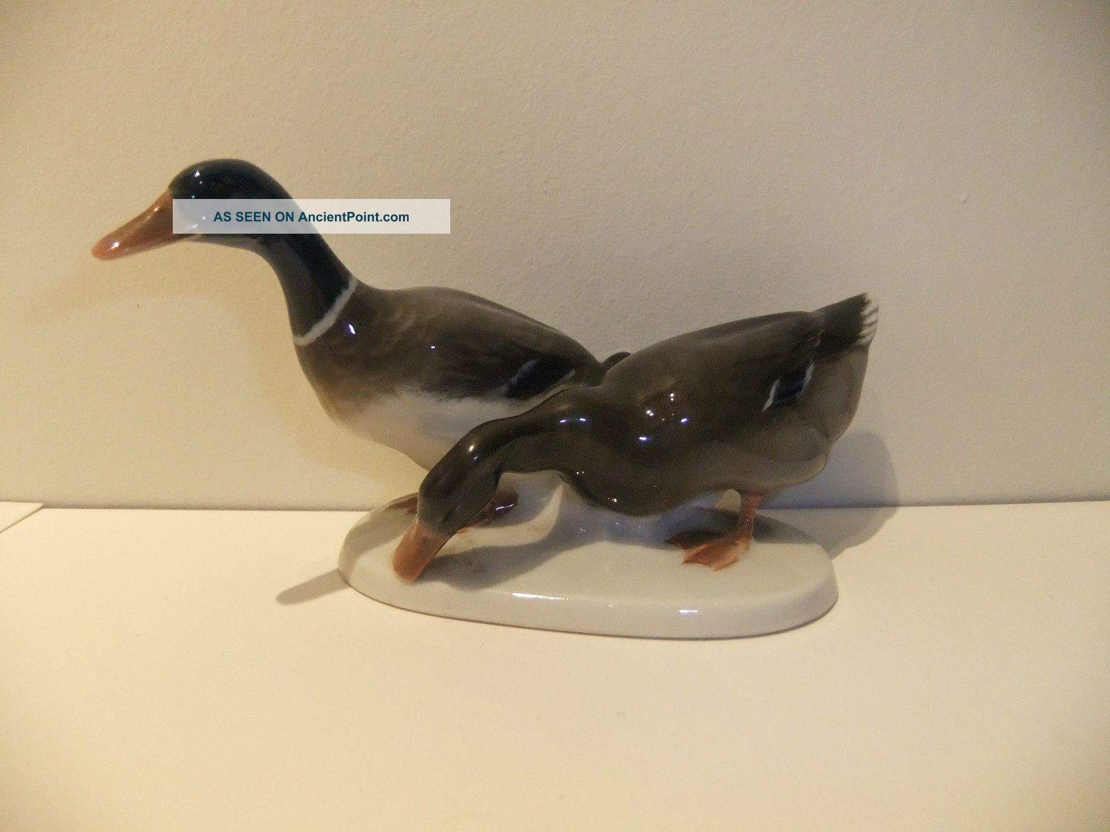 Rosenthal Pair Of Ducks 174 - Handgemalt Selb Germany Figurines photo