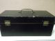 Old Vintage Wood Tool Utility Box Black Cond Boxes photo 1