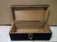 Old Vintage Wood Tool Utility Box Black Cond Boxes photo 3