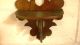 Antique Victorian Solid Walnut Folding Wall Shelf - Cut Fillagree,  Carved Leaves Other photo 1