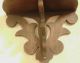 Antique Victorian Solid Walnut Folding Wall Shelf - Cut Fillagree,  Carved Leaves Other photo 4