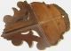 Antique Victorian Solid Walnut Folding Wall Shelf - Cut Fillagree,  Carved Leaves Other photo 5