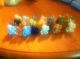 Mosser Vaseline Glass Clown Set 28 Pieces Figurines photo 1