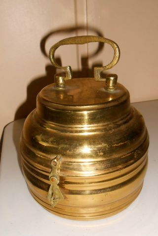 Brass Coal Warmer Beehive Shape photo