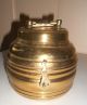 Brass Coal Warmer Beehive Shape Metalware photo 3