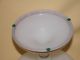 19th Century French Opaline Glass Fruit Compote,  White W/ Gold Decoration Compotes photo 9