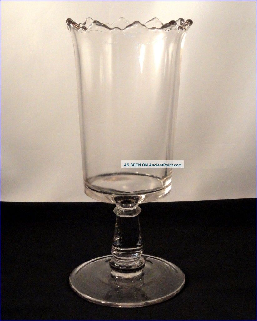 Antique 19th Century Victorian Plain Eapg Glass Celery Vase Vases photo