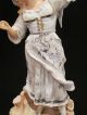 Antique Woman W/ White Cockatiel 16 