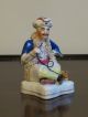 Mid 19th C Staffordshire Pottery Hookah Smoking Turk Figure Figurine Figurines photo 1