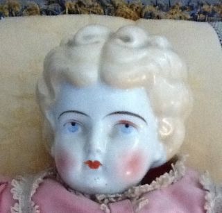Estate Antique German Bisque Porcelain Doll photo