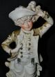 Antique 1880 ' S Carl Schneider Dep Gold Trimmed Bisque Male Figurine 10 