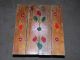 Old Antique Vintage Wooden Folding Tray Side Table Hand Painted Square Unusual Trays photo 2