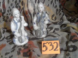 Item 532 Five Inch Tall Minstrals Porcelain Figurine photo