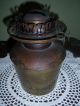 Vintage Antique Two Burner Oil Lamp R.  Hollings Boston Enamel Bird Bronze Guild Lamps photo 10