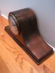 Old Vintage Antique Duo Strike Cathedral Gong Movement Mantel Wood Shelf Clock Clocks photo 2