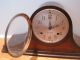 Old Vintage Antique Duo Strike Cathedral Gong Movement Mantel Wood Shelf Clock Clocks photo 6