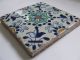 An Extremely Rare Delft Ornament Tile - - Called Haarlemmer +++++ Tiles photo 2