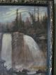 Antique Primitive Adirondack Forest Oil Painting On Canvas Other photo 2