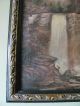Antique Primitive Adirondack Forest Oil Painting On Canvas Other photo 4