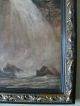 Antique Primitive Adirondack Forest Oil Painting On Canvas Other photo 5