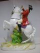 Rider.  Large Antique Figure.  Volkstedt,  Germany Figurines photo 3