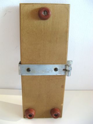 Antique Vintage Wood English Tie Press,  By The Watts Screw Neck Tie Press - Vgc photo