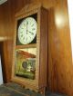 Rare Vintage Oak Dr.  Pepper Pendulum Wall Clock With Advertising Sign Clocks photo 7