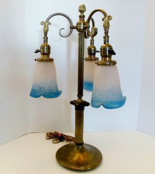 French Art Deco Rethardes Table Lamp photo