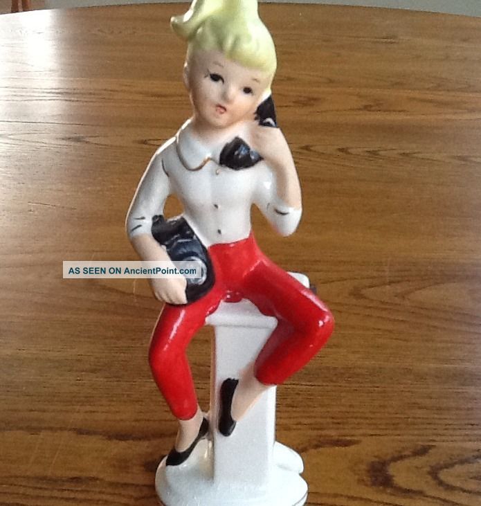 Vintage Chadwick 1950 ' S Telephone Girl Figurines photo