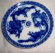 60yr Occupied Japan Blue Willow Dragons Wtriangle & Spiral Cup +saucer No Damage Cups & Saucers photo 2