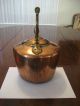Classic 19thc Large American Copper Tea Hot Water Kettle Metalware photo 1