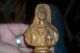 Vintage Olive Wood ? Hand Carved Figurine / Sculpture Bust Woman Folk Art N0 R Carved Figures photo 1