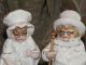 Victorian German Porcelain Grandma & Grandpa Figurines W/glasses Made In Germany Figurines photo 1