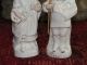 Victorian German Porcelain Grandma & Grandpa Figurines W/glasses Made In Germany Figurines photo 4