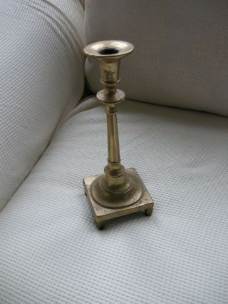 Antique Brass Russian Candle Stick photo