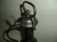 Antique Pewter Flagon/tankard With Handle 9 In.  Tall Crown Over Figure Metalware photo 5