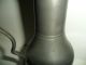 Antique Pewter Flagon/tankard With Handle 9 In.  Tall Crown Over Figure Metalware photo 6
