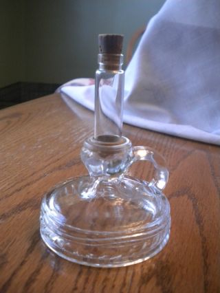 Antique Perfume Vial With Stand photo