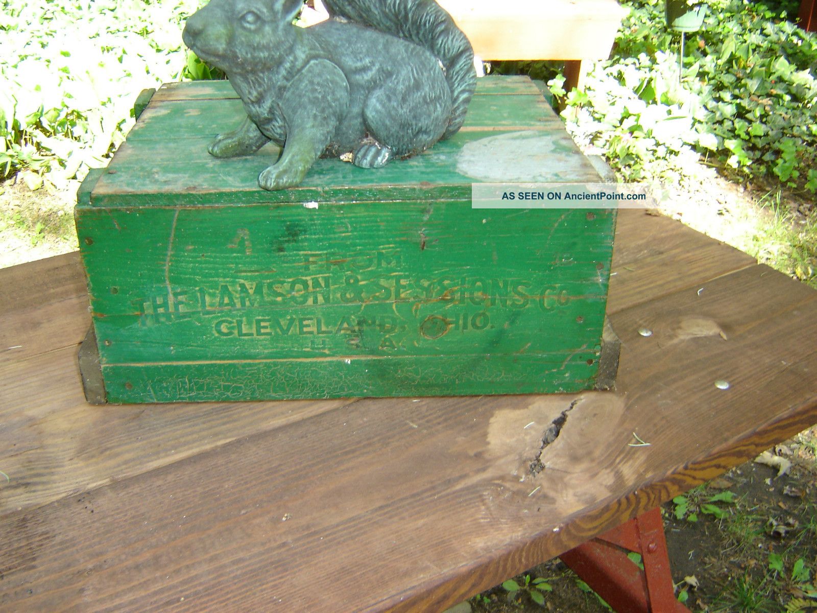 Vintage Wood=crate=shipping Box= 