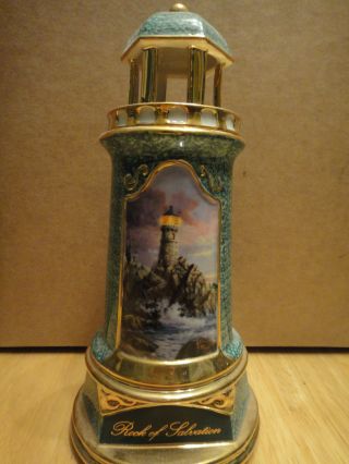 Thomas Kinkade Lighthouse Trimmed In 24kt Gold photo