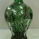 Vintage Marked Sterling Silver Overlay Lovely Old Green Glass Bottle Decanter Decanters photo 2