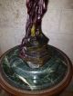 Bronze Statue And Marble Top Wood Pedestal Table - Antique Set Other photo 2