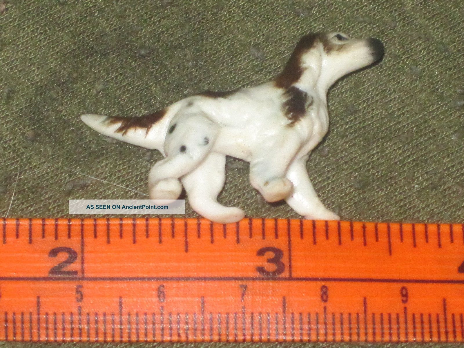 Porcelain Dog Doll House Or Train Set Great Detail Figurines photo