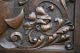 Stunning 19th C Gothic Oak Heraldic Panel With Green Man Relief Carvings & Other Carved Figures photo 1