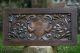 Stunning 19th C Gothic Oak Heraldic Panel With Green Man Relief Carvings & Other Carved Figures photo 7