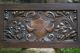 Stunning 19th C Gothic Oak Heraldic Panel With Green Man Relief Carvings & Other Carved Figures photo 8