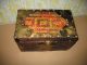 Wooden Box Made By Wood And Metal Foil Vintage Boxes photo 9