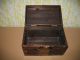 Wooden Box Made By Wood And Metal Foil Vintage Boxes photo 3